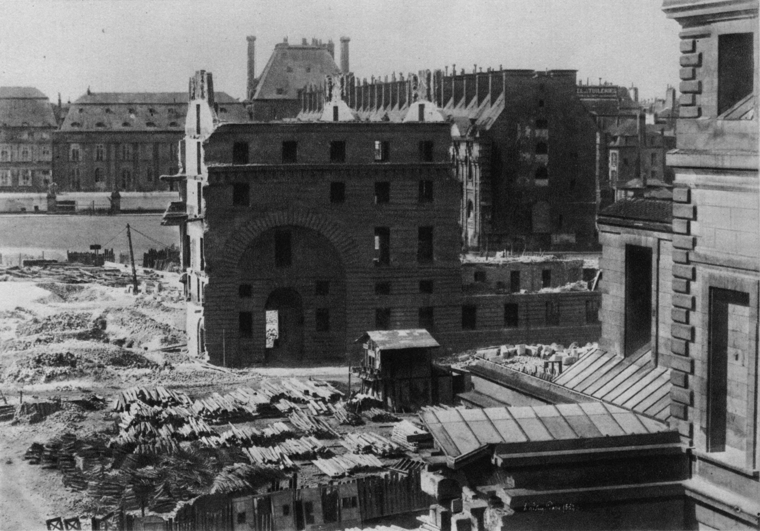 Demolition of houses for the Place du Carrousel in 1852 – Christ 1949 Fig134